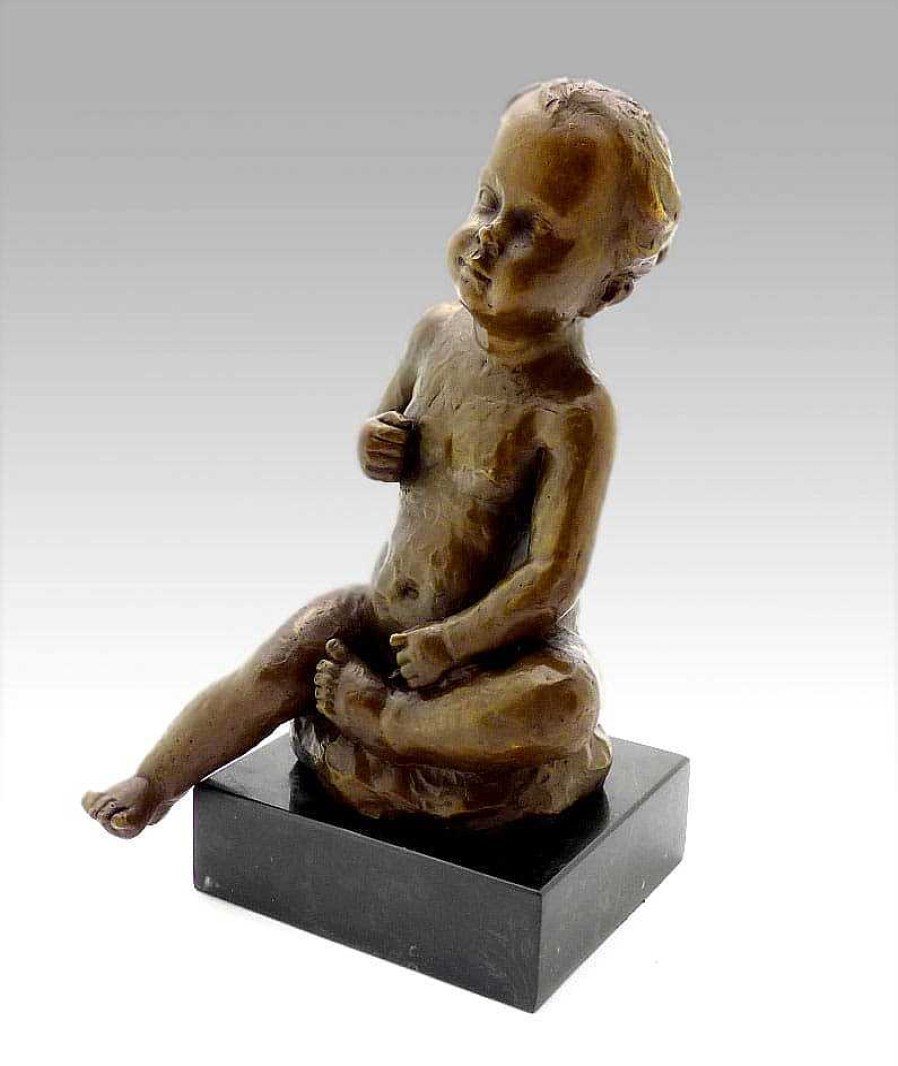 Wilhelm Lehmbruck Wilhelm Lehmbruck Bronze - Sitting Boy - Signed 1910 Contemporary Art