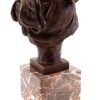 Kunst & Ambiente Head Of A French Bulldog - Animal Sculpture - Real Bronze Animal Sculptures