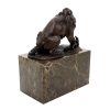 Antoine-Louis Barye Bronze Sculpture - Lion And Serpent (1838) - A.Barye - Animal Figurine Animal Sculptures